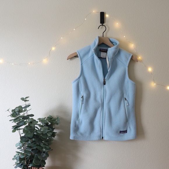 Patagonia Jackets & Blazers - Patagonia light blue synchilla fleece vest